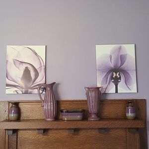 20 x 16 Canvas Pair Iris Floral